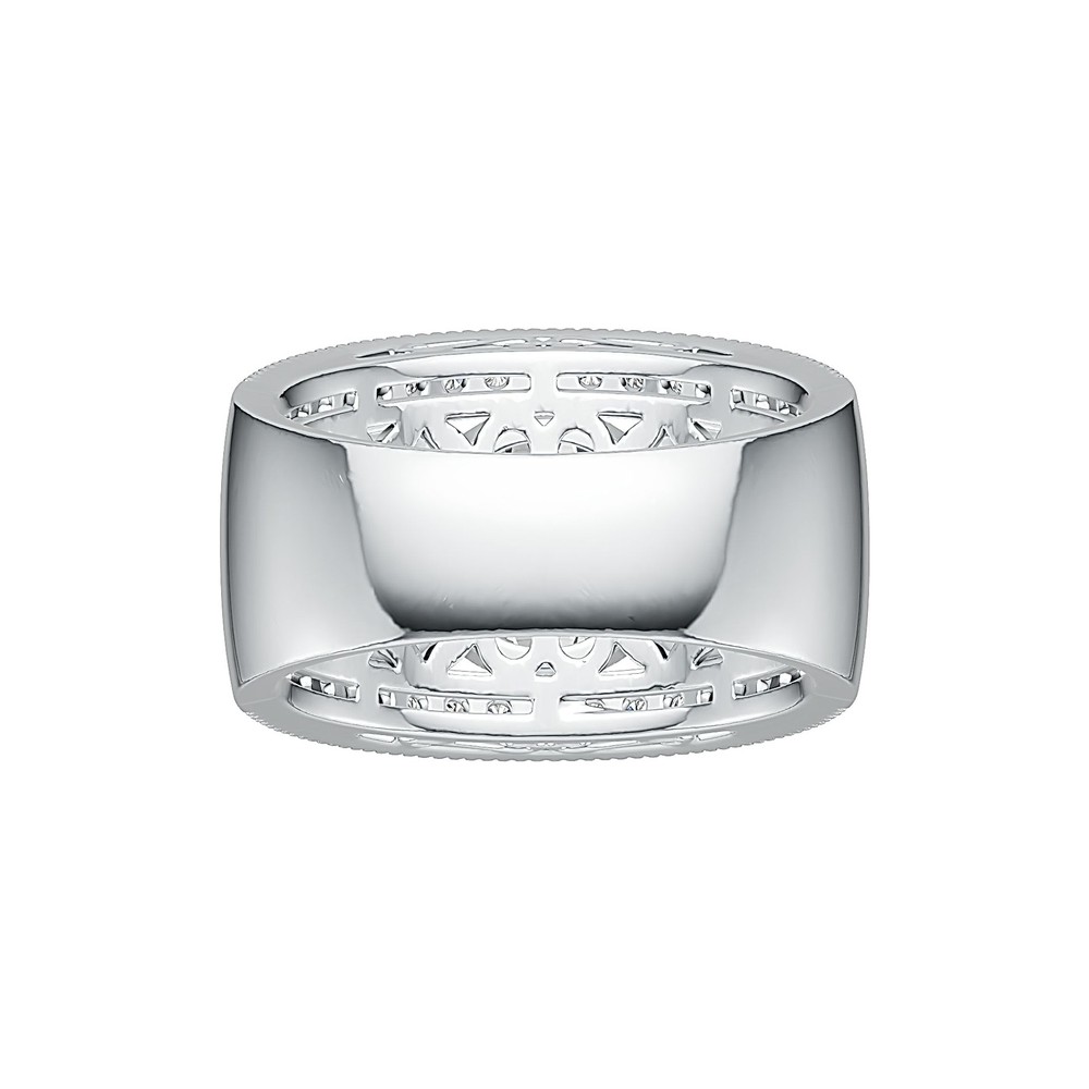 Sterling Silver Semi Mount Ring Setting Round RD 10x10mm