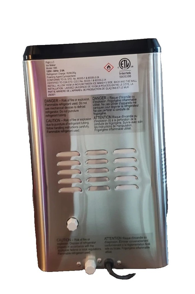 Large capacity Technique 72-lb Countertop Nugget Ice Maker Model 595