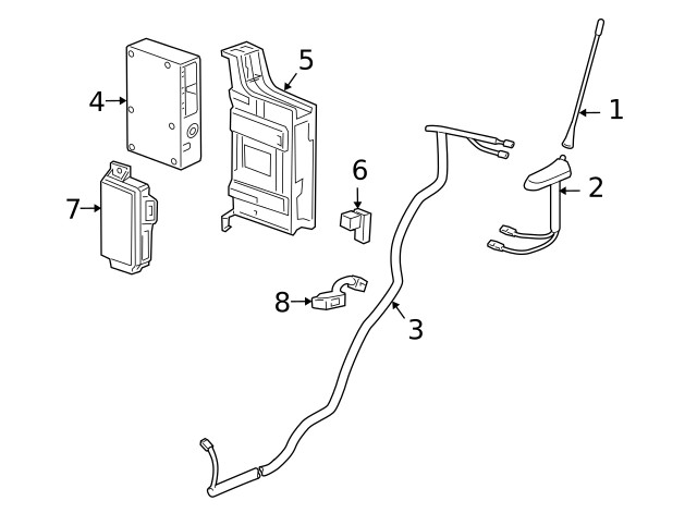 Genuine GM Bracket Assembly-Comn Interface Mdl 95039297