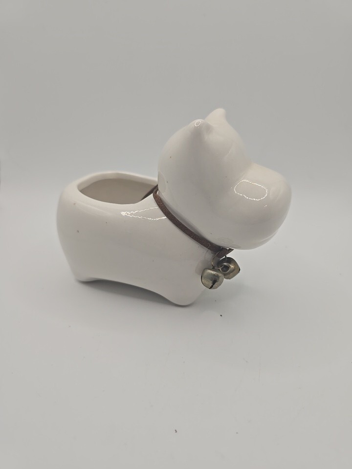 Mini Ceramic Cow Planter with Bells