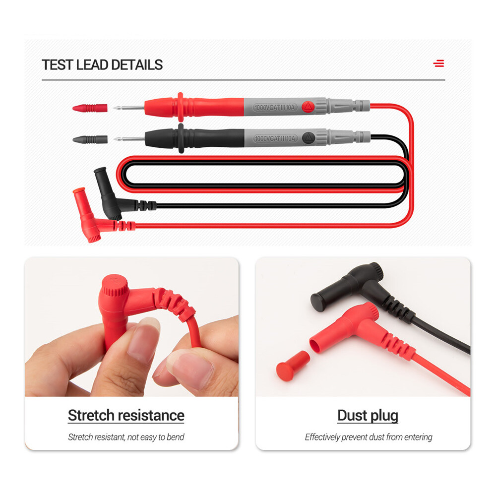 ANENG Digital Multimeter Clamp Meter AC DC Amp Ohm Volt Diode Tester Auto Range