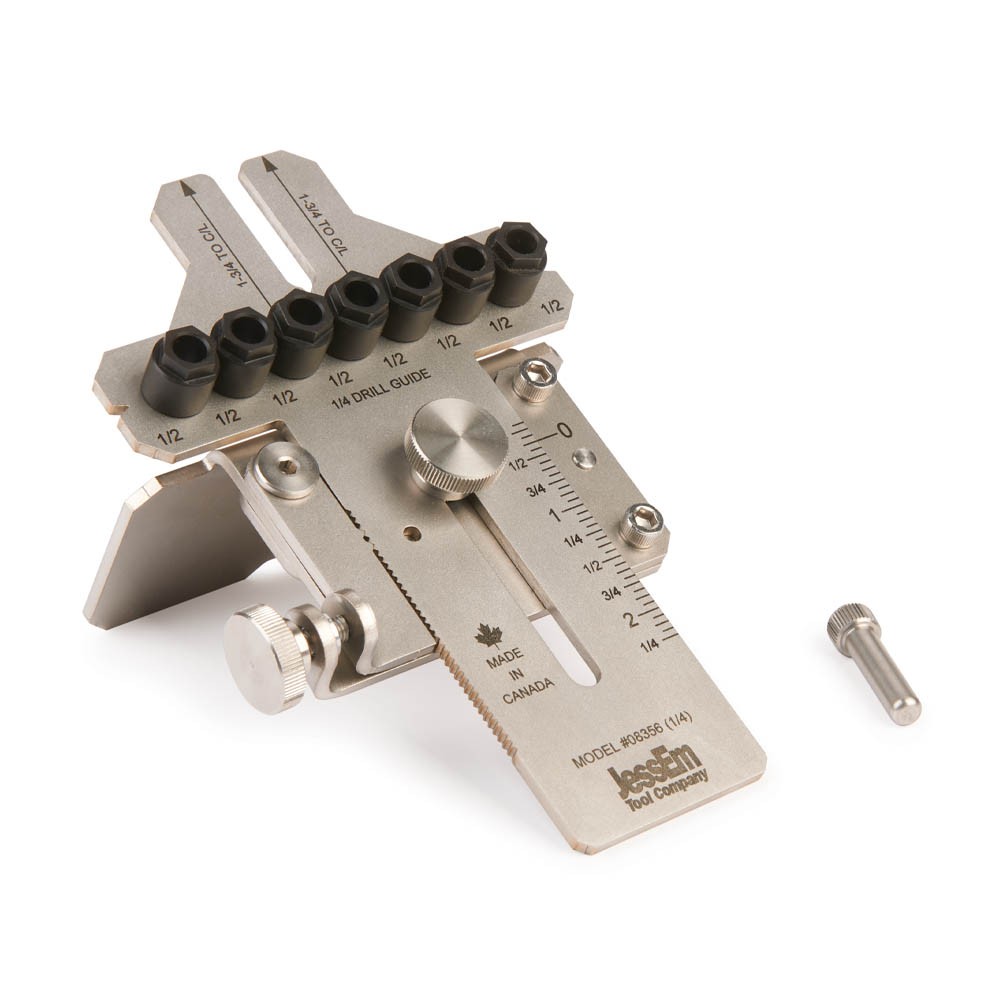JessEm 1/4" Stainless Dowelling Jig with Angle