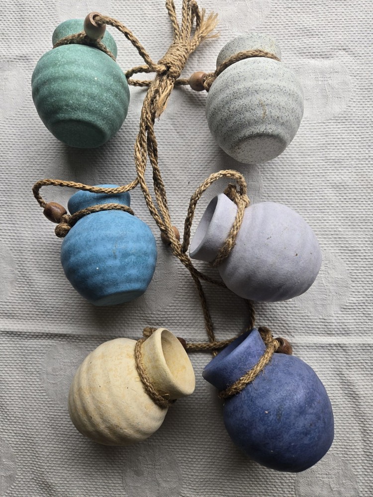 Miniature Hanging Clay Pots