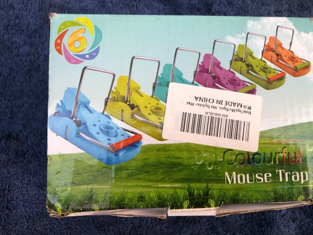 Colorful Mouse Trap 6 Pack