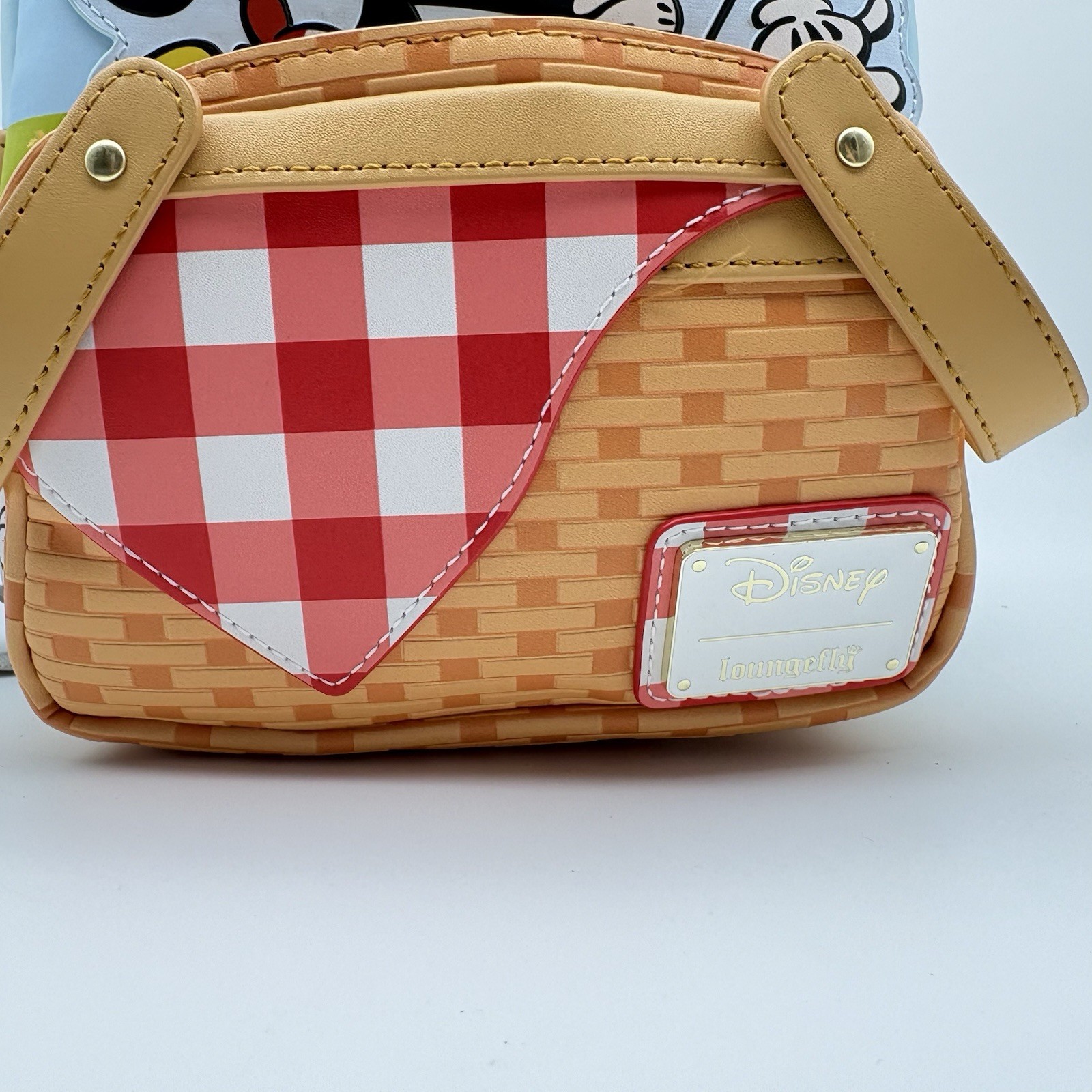 NEW Loungefly Disney Mickey & Friends Picnic Basket Mini Backpack with Coin Bag
