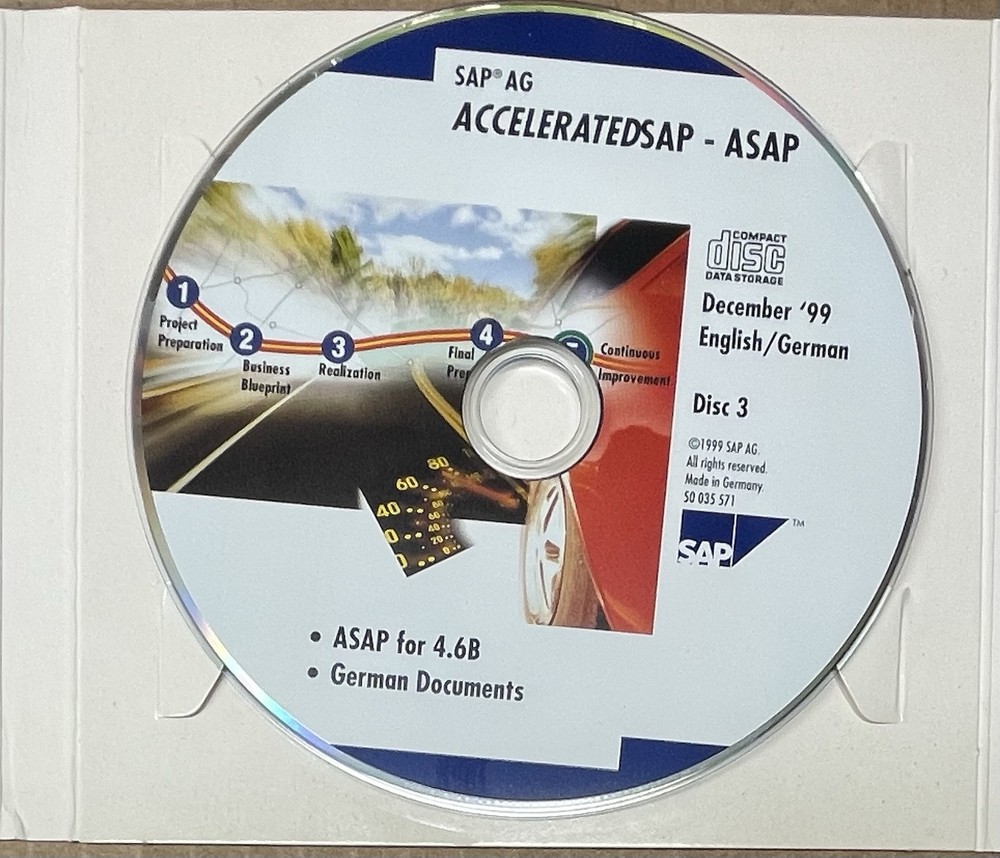 Vintage SAP Software Bundle - R/3 System - AcceleratedSAP