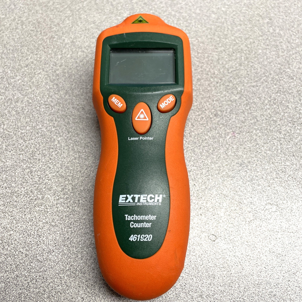 USED EXTECH 461920 Mini Laser Photo Tachometer Counter