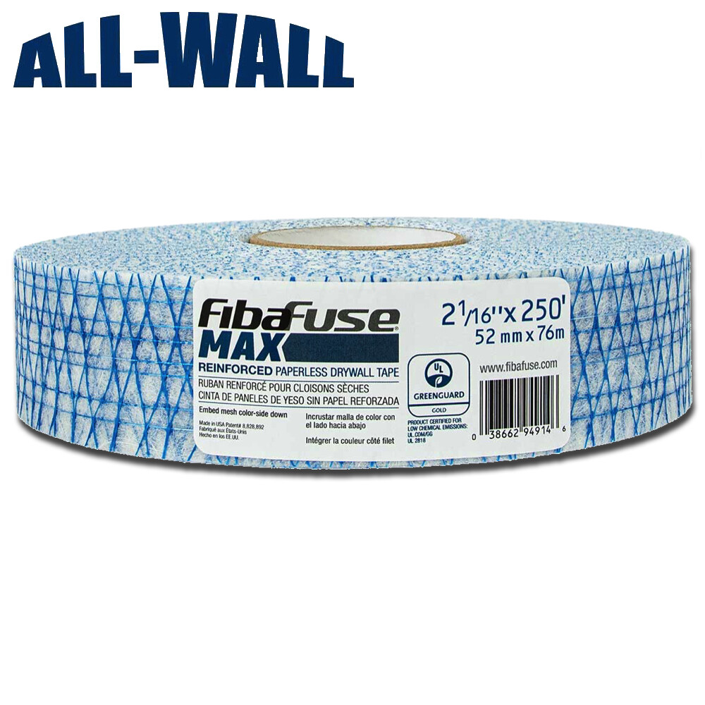 FibaFuse MAX Reinforced Fiber Porous Drywall Tape - Extra Crack Resistance