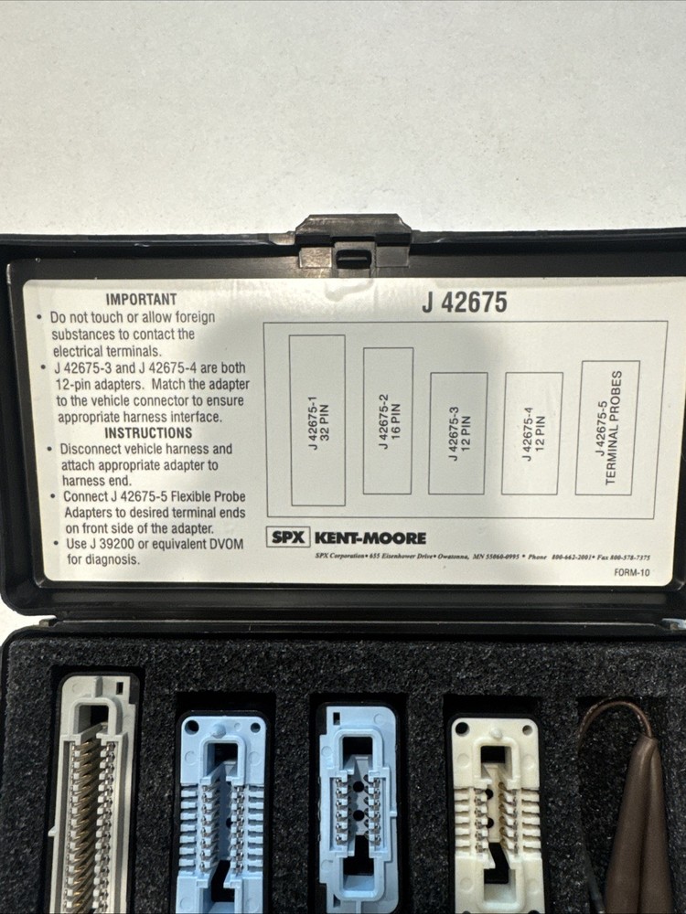 Kent Moore J-42675 Flat Wire Probe Diagnostic Tool Adapter Kit