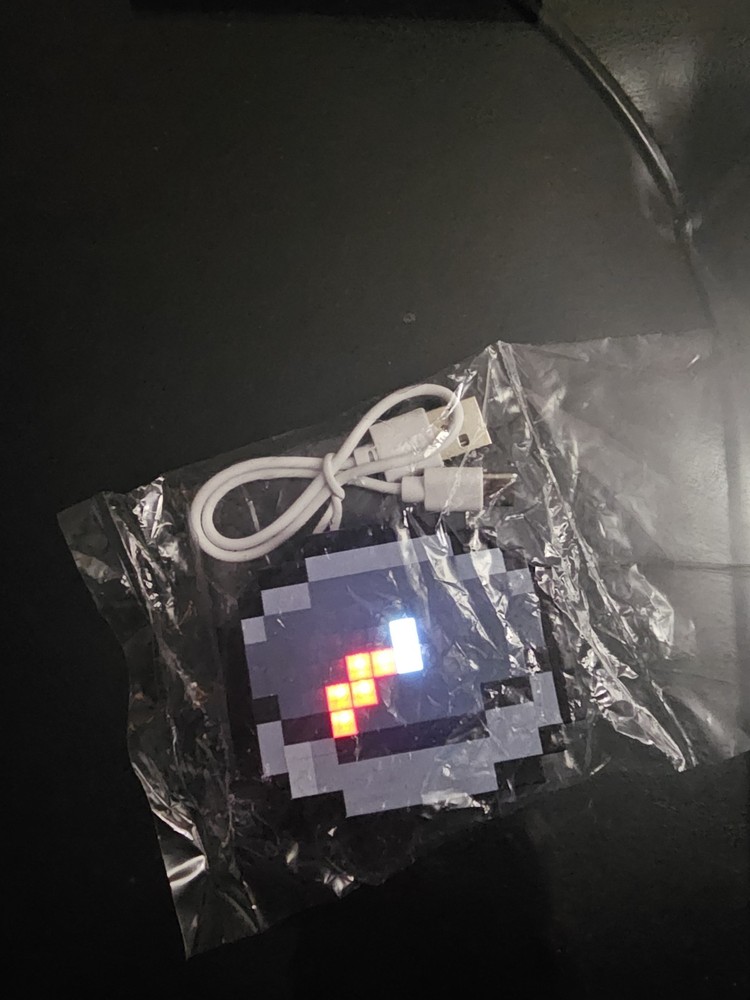 Minecraft Rechargeable Digital Compass With Charging Cable