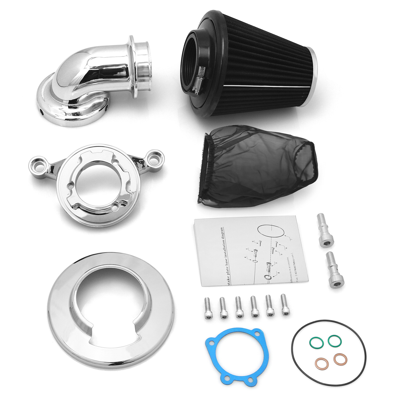 Cone Air Cleaner For Harley Big Twin Softail Fat Boy 99-15 Touring FLHX 00-07