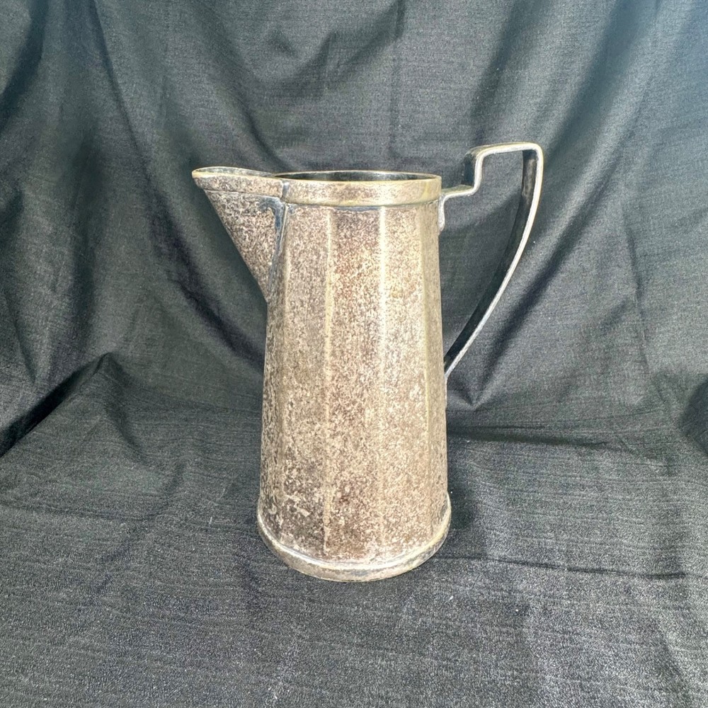 vintage fluted silver-plated pitcher joseph heinrichs longchamps