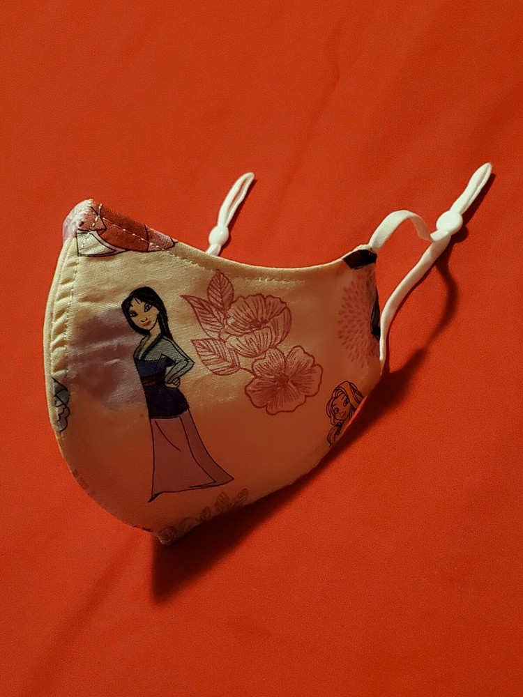 Kids Princess Mulan Adjustable Face Mask