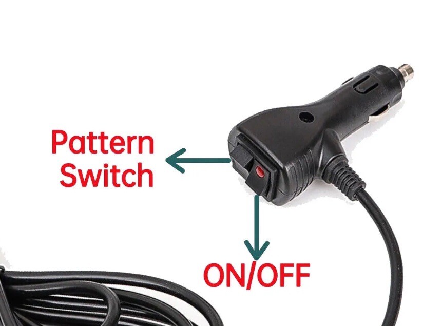 12V Cigar Lighter Plug Switch fit Emergency Traffic Advisor Warning