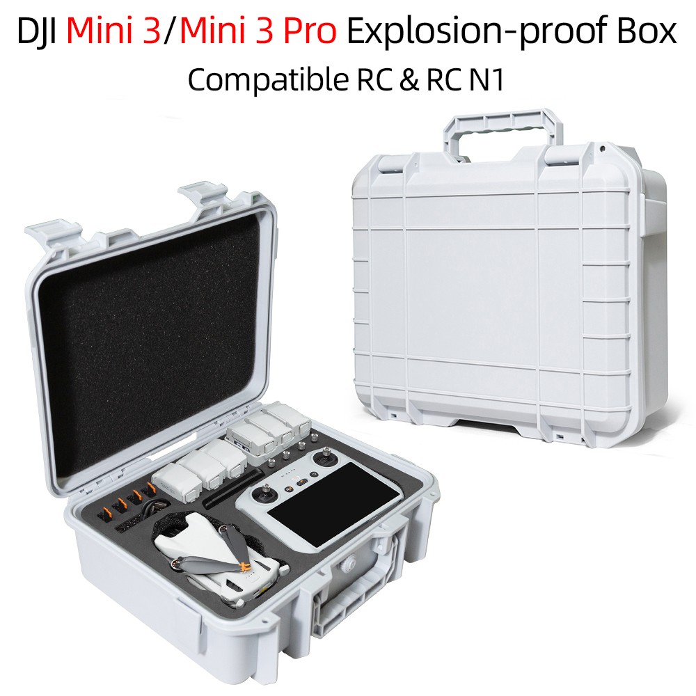 Hard-shell Waterproof Carrying case for DJI Mini 3/Mini 3 Pro & Accessories