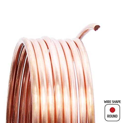 Solid Bare Copper Wire Round, Bright, Dead Soft, 100 24 Gauge - 100 Feet Spool