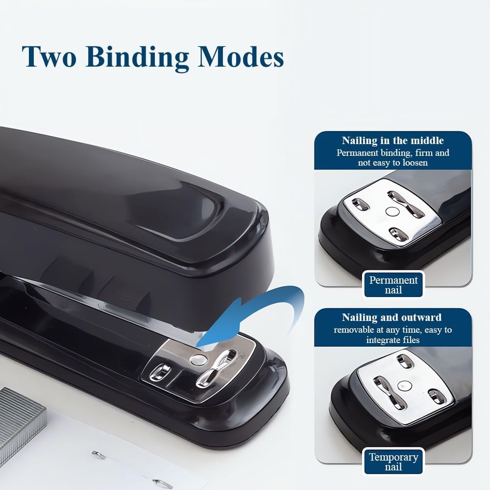 M&G Desktop Stapler with 25 Sheet Capacity, Two Binding Modes, Basic Stapler Set