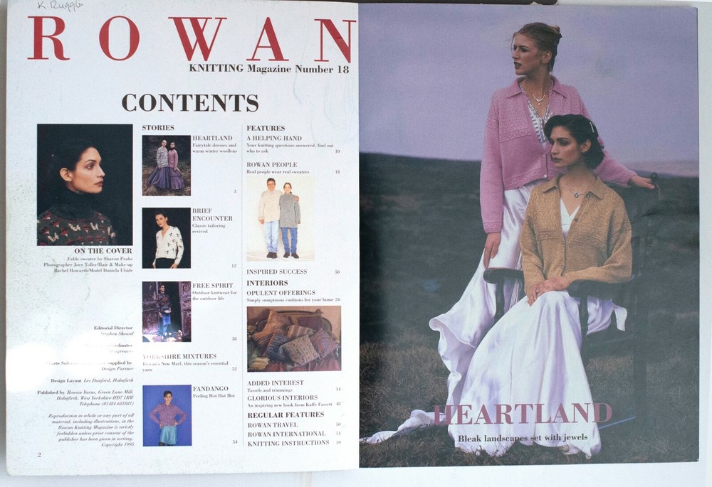 Rowan Knitting & Crochet Pattern Magazines Spring/Summer, Fall/Winter