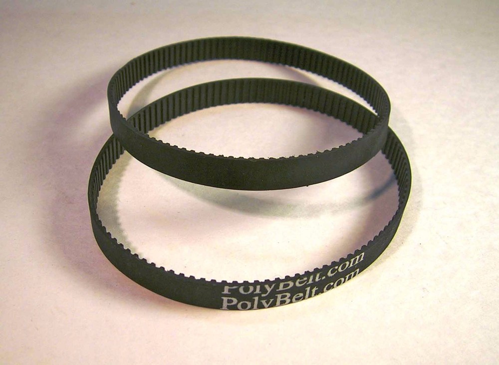 2 Replacement Toothed Drive Belts for BAUER Harbor Freight Sander 20103E-B