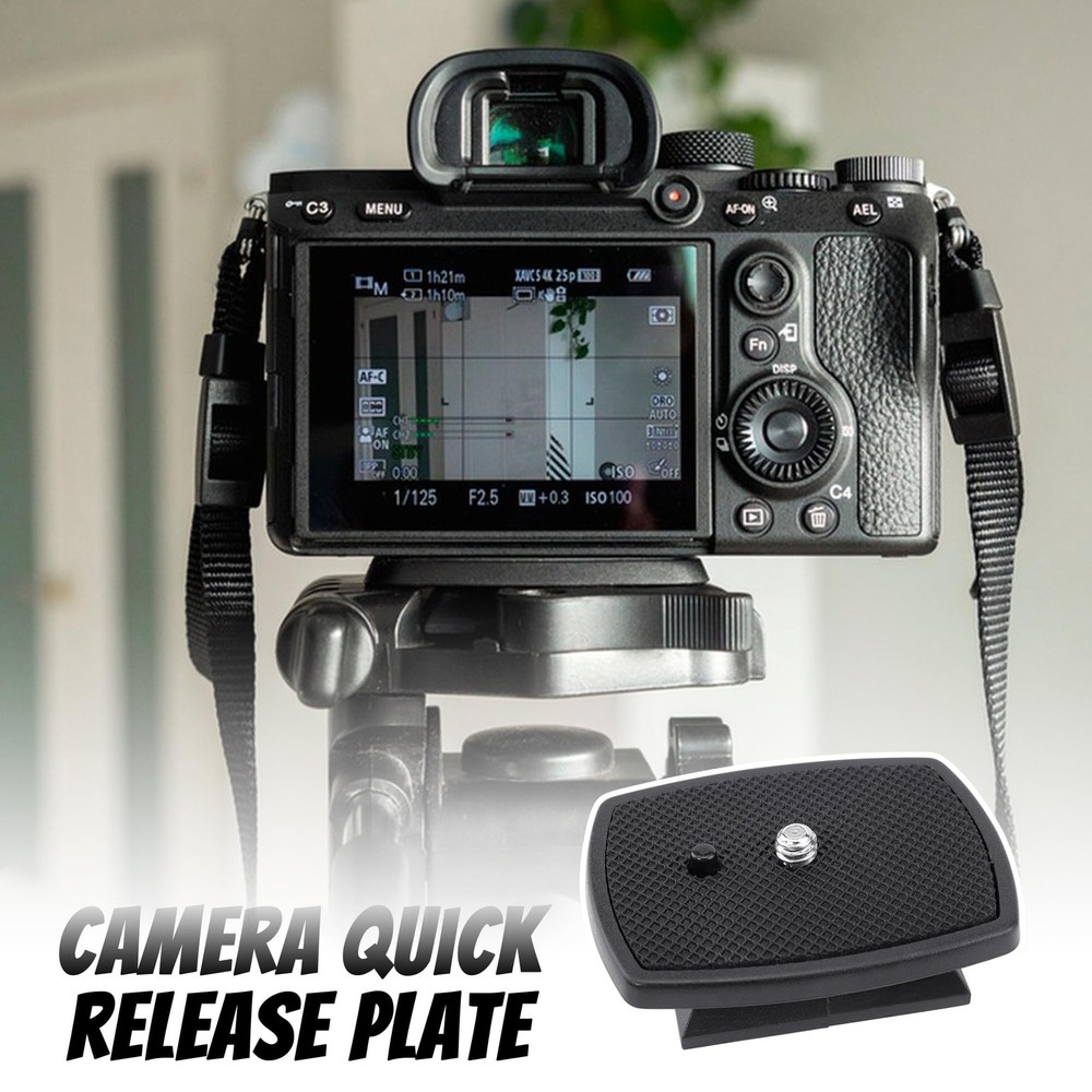 BlingKingdom Camera Quick Release Plate, 43 mm Tripod Black