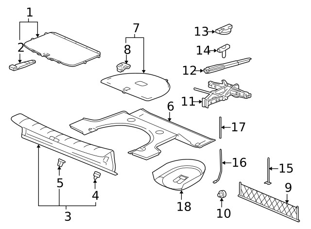Genuine GM Cargo Cover 22698045