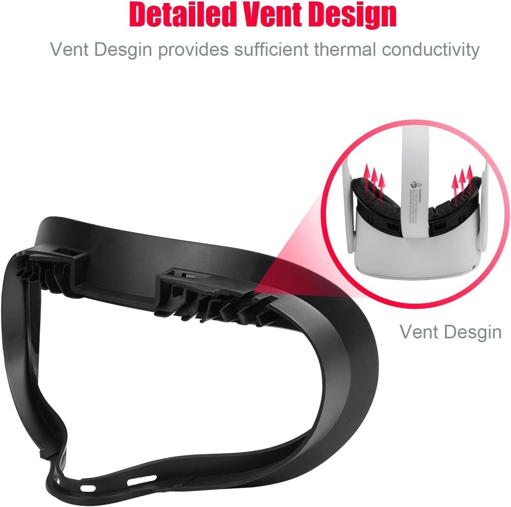 2-Pack Foam Replacement & Lens Protector for Oculus Quest 2 - Enhanced Comfort