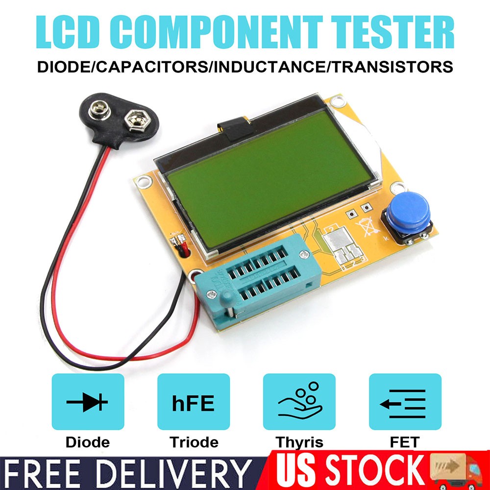M328 LCR-T4 ESR Meter Transistor Tester Diode Triode Capacitance SCR Inductance