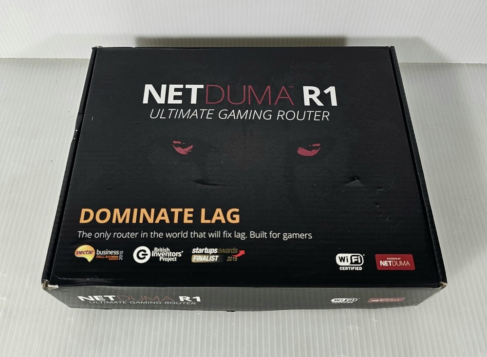 Netduma R1 Ultimate Gaming Router, Dominate Lag, NEW