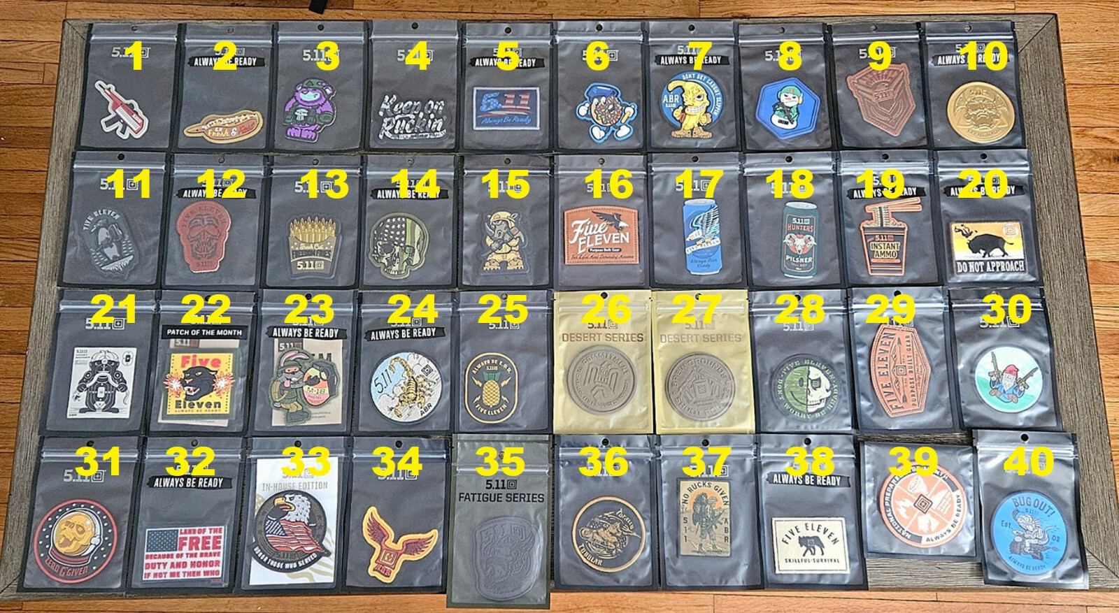 (Brand New) 5.11 Tactical Patches - High-Quality Embroidered Patches