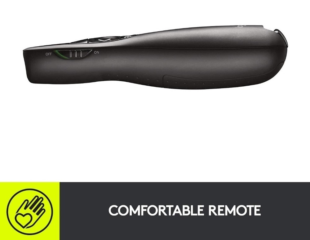 LOGITECH R400 Laser Presentation Remote BLACK Wireless 15 Meters MISSING CASE