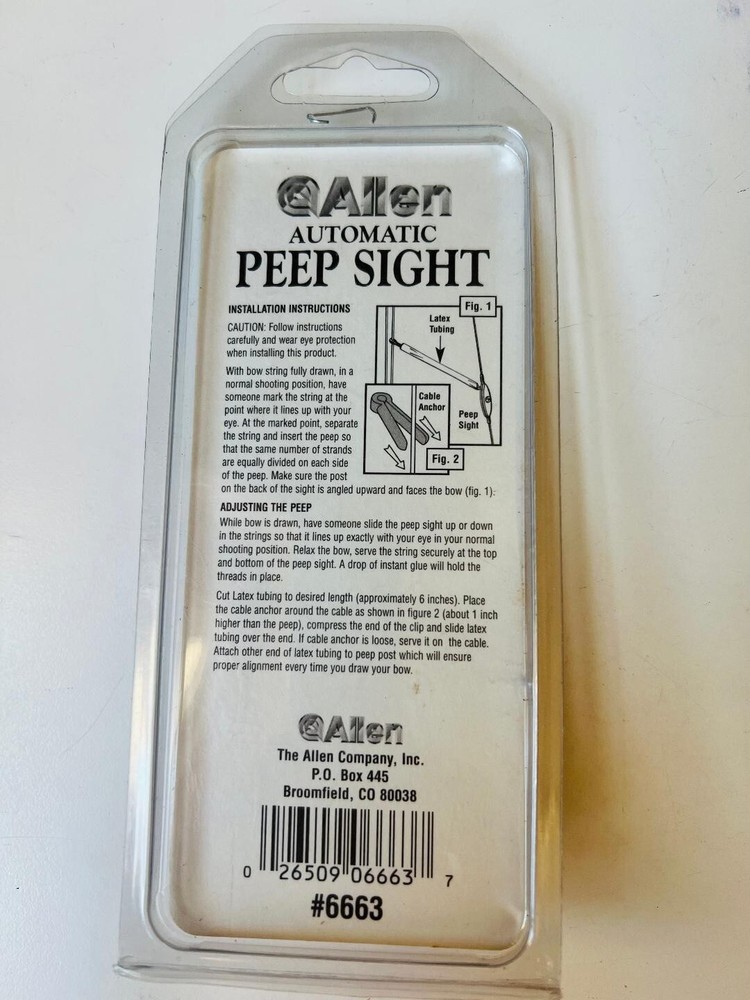 Allen Release Aid String/Auto Peep Sight/String Wiskers/Limbsaver 4pk Bow Kit