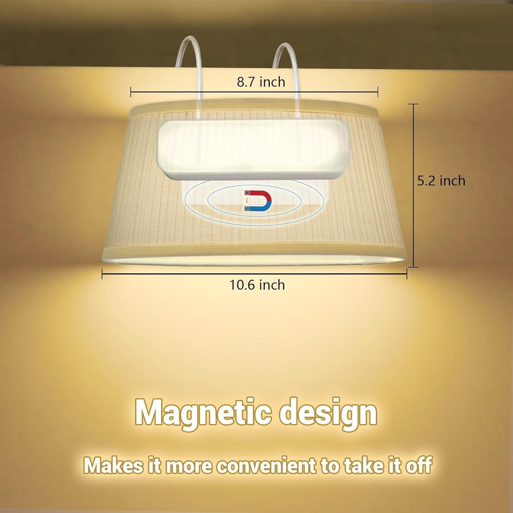 Bed Reading Light, Headboard Light Reading Lights for Books in Bed with Adjus...