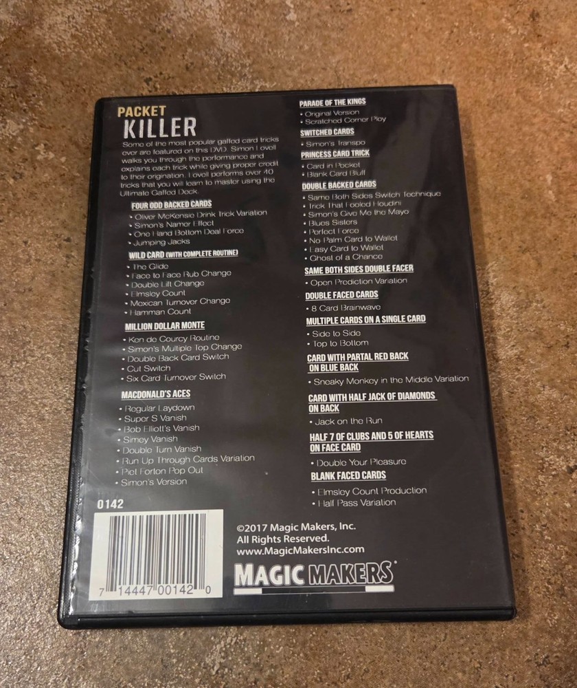 Packet Killer by Simon Lovell Magic Mentalism Tricks