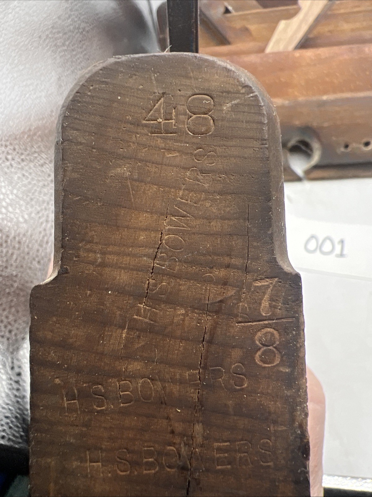 H.S. Bowers Ohio Vintage Wood Working Plane No. 48 7/8 Used