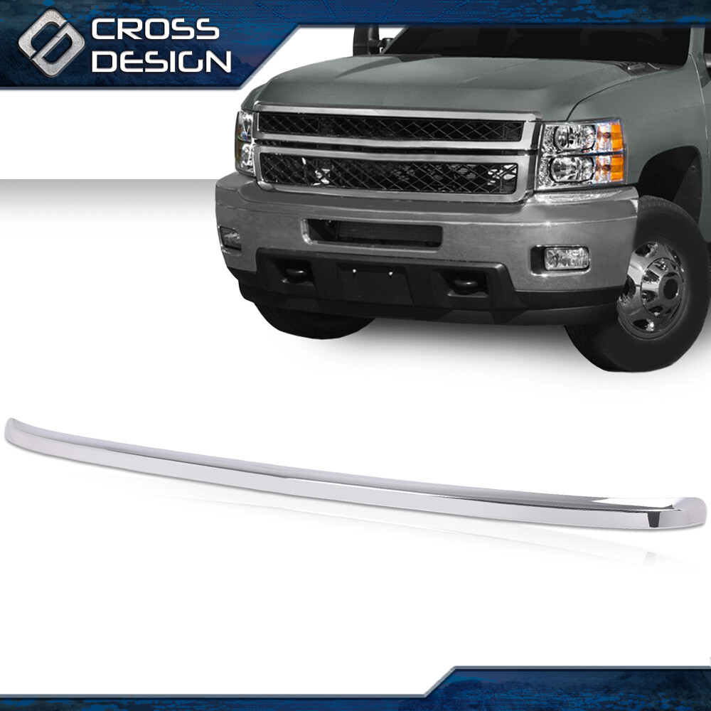 Chrome Hood Molding Trim Moulding Fit For 2011-2014 Chevy Silverado 2500 3500 HD