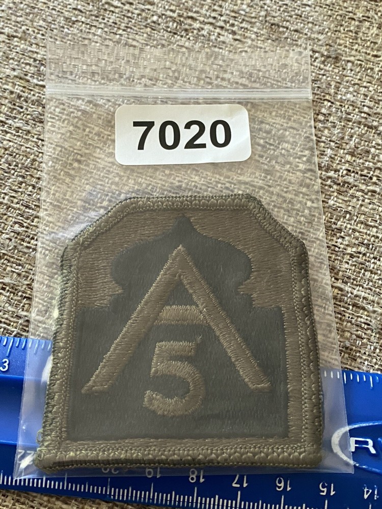 US Army ￼5th Army Subdued Patch A Castle INV7020