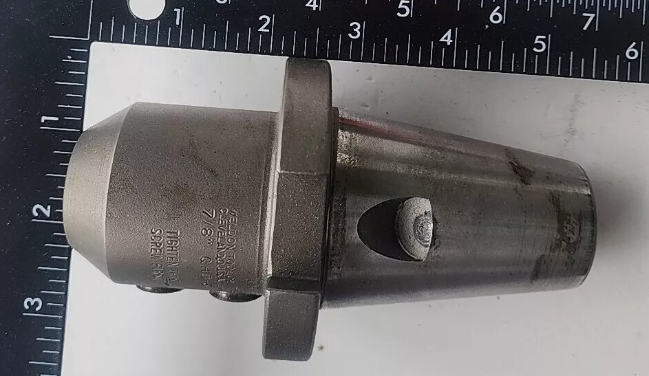 QHD-6 WELDON SOLID END MILL FIXTURE SHELL MILL HOLDER 7/8" WITH BOX