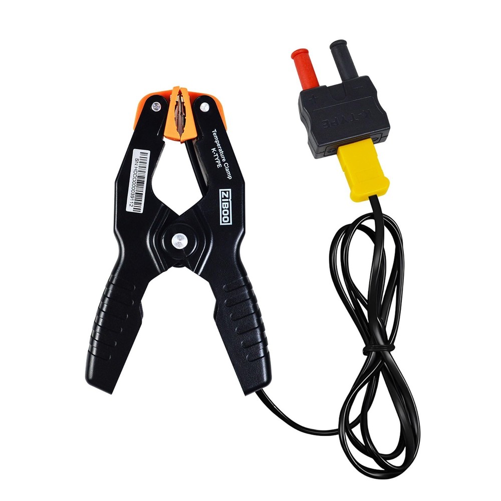 K-Type Thermometer Pipe Temperature Clamp for HVAC Multimeter -40~392℉ Sensor Pr