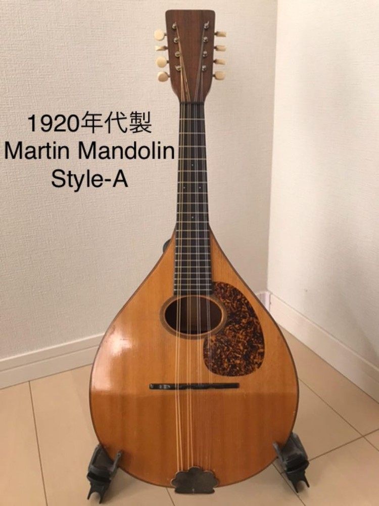 Mandolin Martin Style-A Natural 1920 Flat Back with Softshell Case