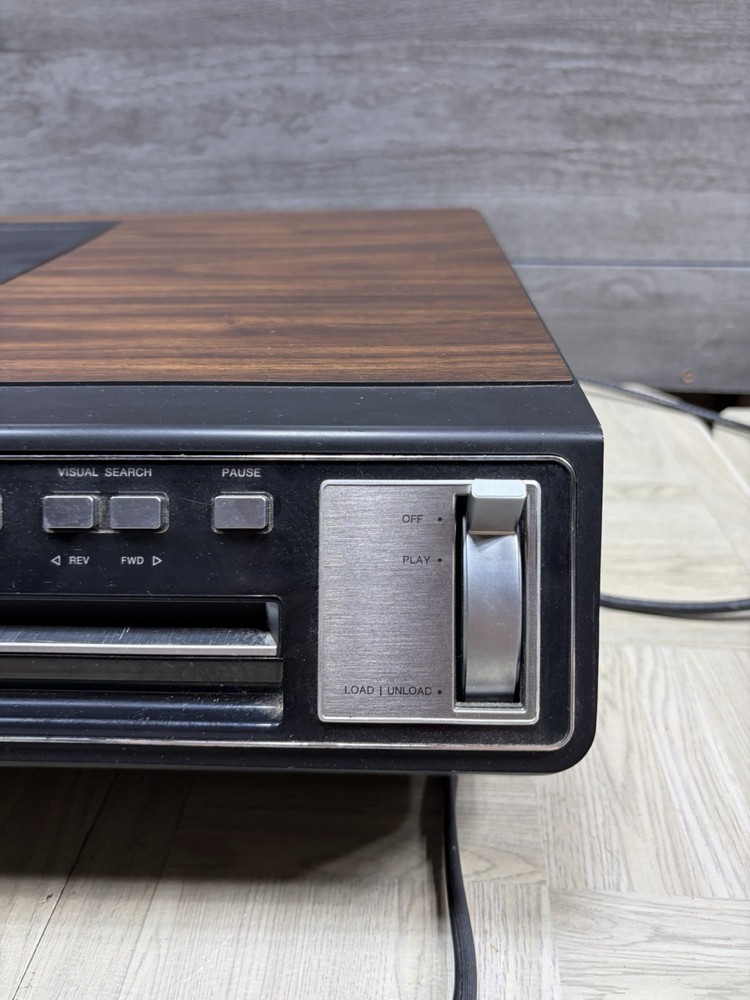 AS IS PARTIAL WORKING RCA SelectaVision CED Video Disc Player SFT100W + 3 Discs