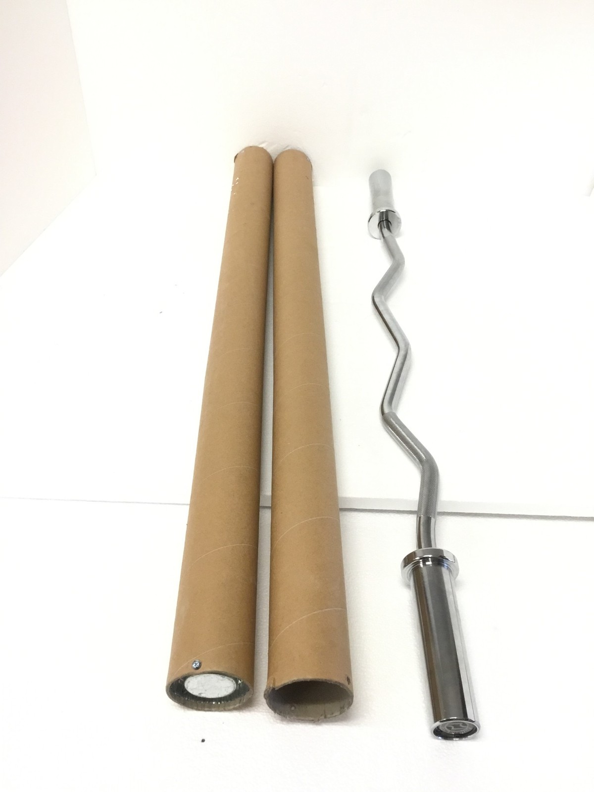 NEW Range Fitness 47" Olympic EZ Curl Bar 2" Sleeves 17 lb FREE SHIPPING QTY