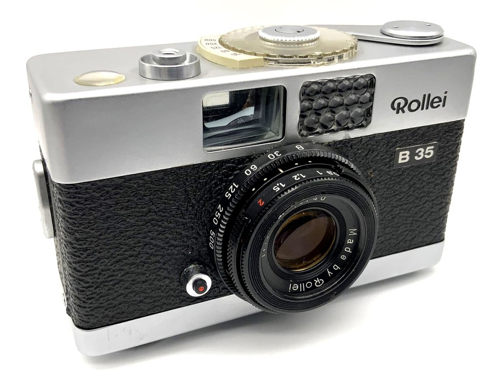 Rollei B 35 Compact Camera With Triotar 3,5/40 Chrome Halbformatkamera