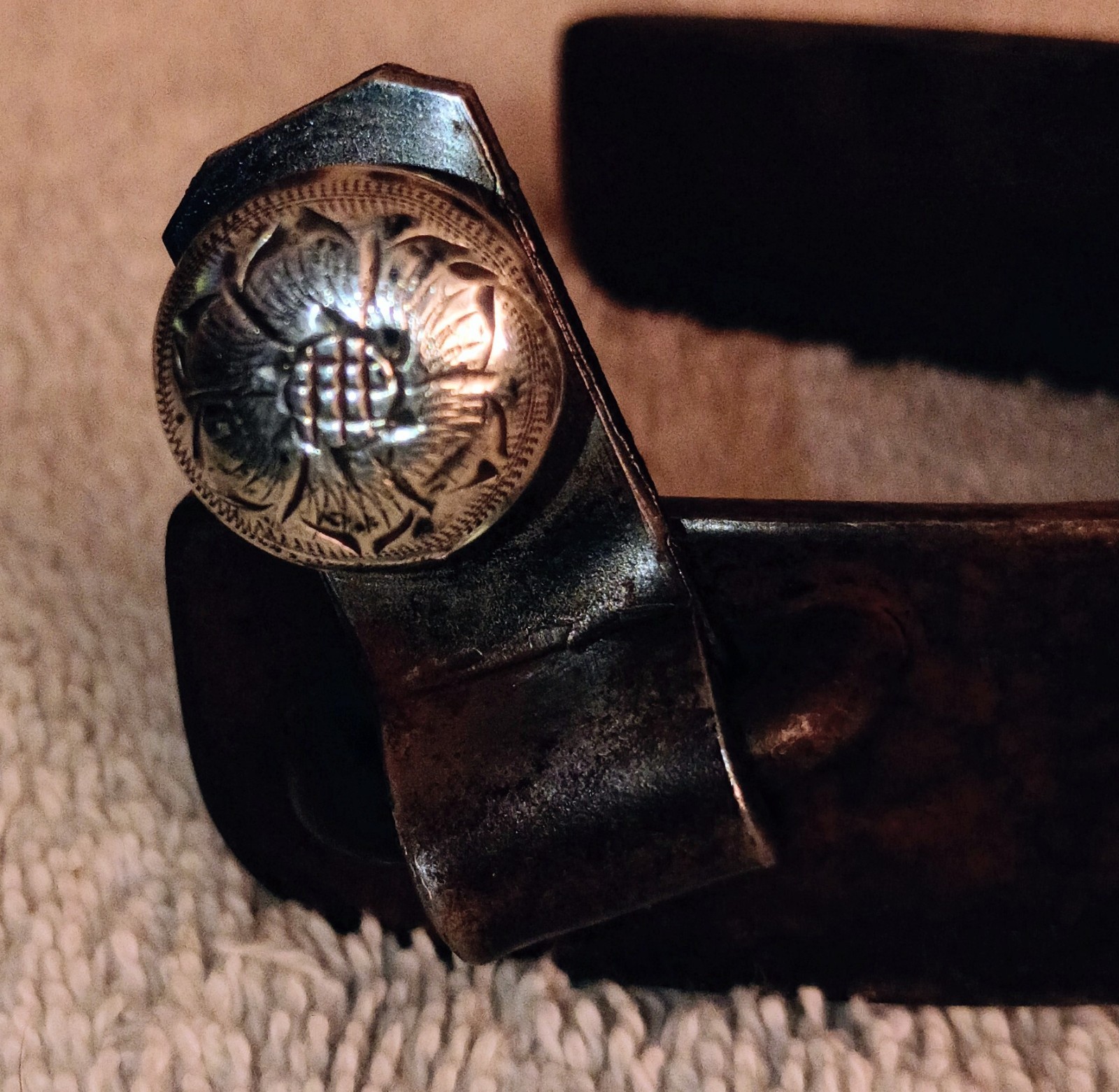 Nice Vintage Kurtis Rudelbach Hand Made Western Spurs Sterling Silver Mounted