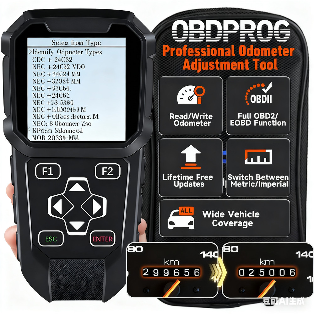 OBDPROG MT401 Cluster Mileage Calibration Adjustment Tool Read/Write Odometer
