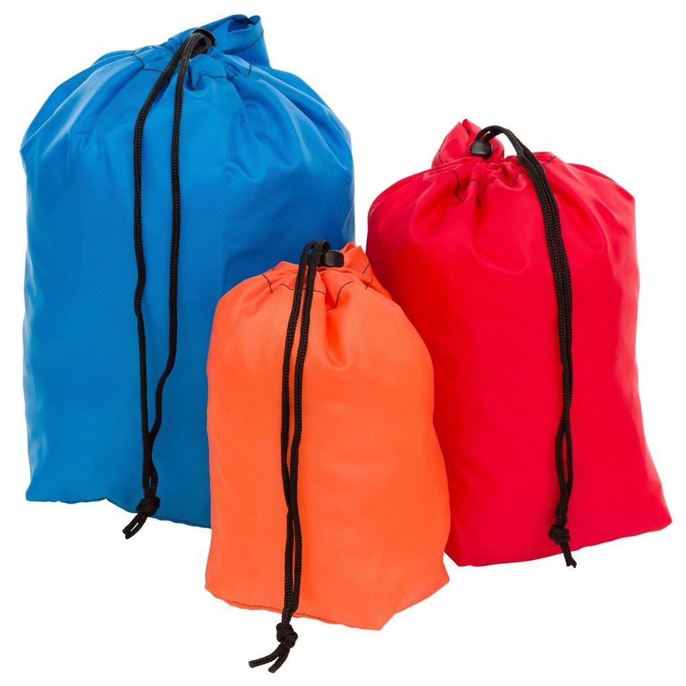 Outdoor Products Ditty Bag 3 Pack, 16.2L Drawstring Stuff Bag Assorted