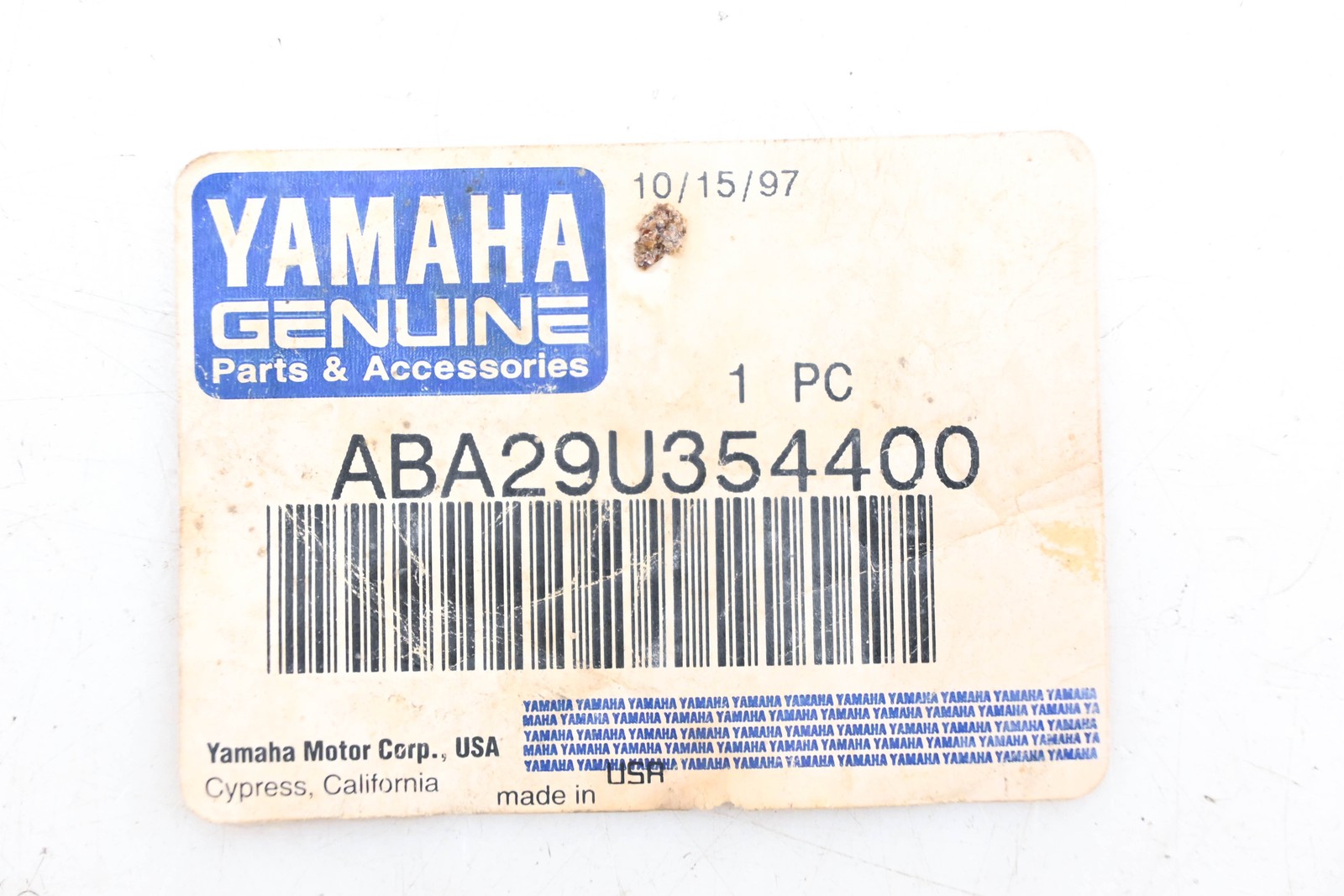 New OEM Yamaha ABA-29U35-44-00 Worklight Switch NOS