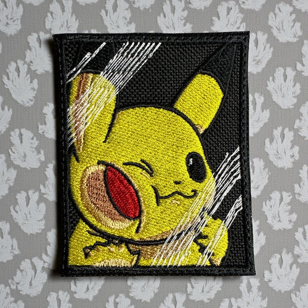 Pickachu Embroidery Patch Multi Sizes 2.97" -4.94"