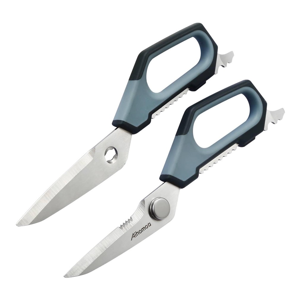 Sharp Nordic-Style Kitchen Shears Soft Comfort Handle, All Purpose Scissors w...