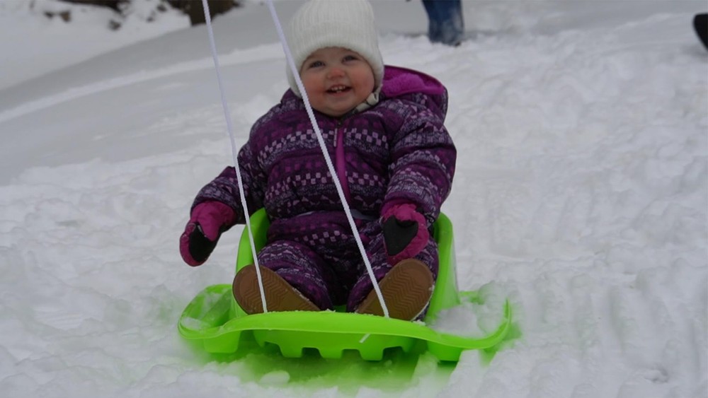 Lime Green Infant Sled
