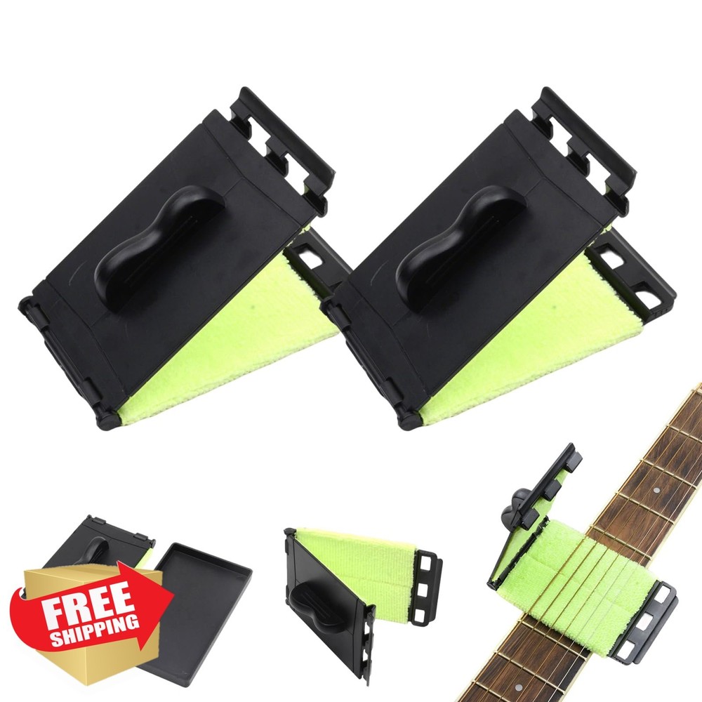 2PCS Guitar String Fingerboard Cleaning Cloth Kit